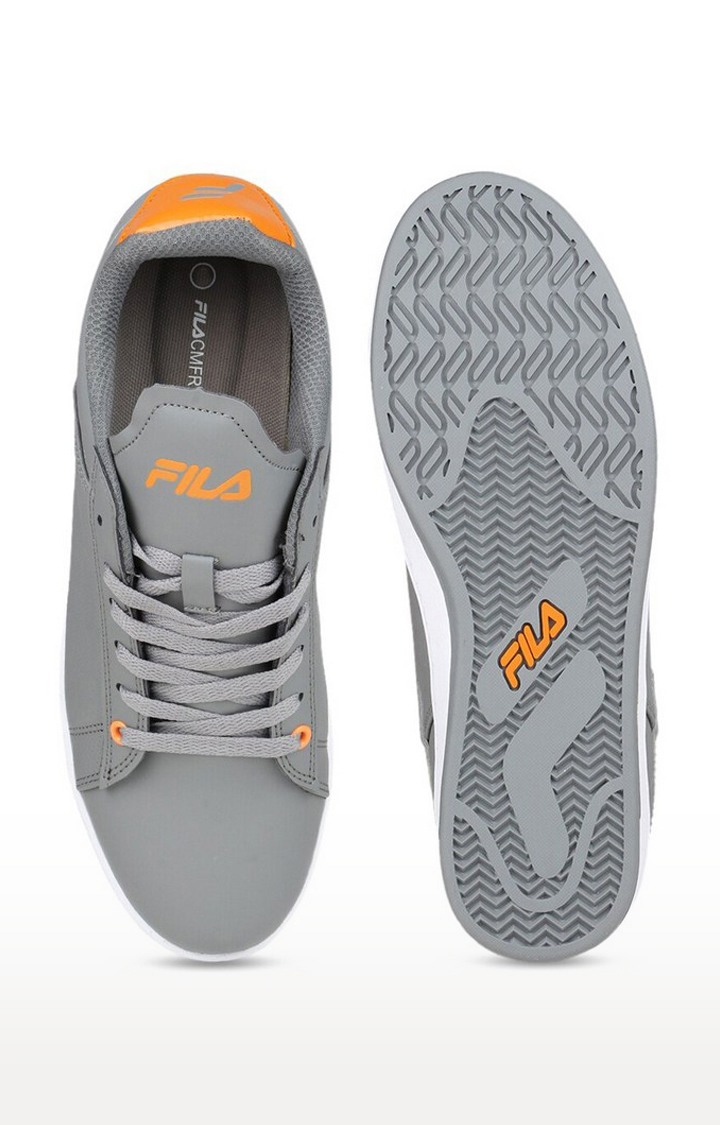 Men's Grey PU Sneakers