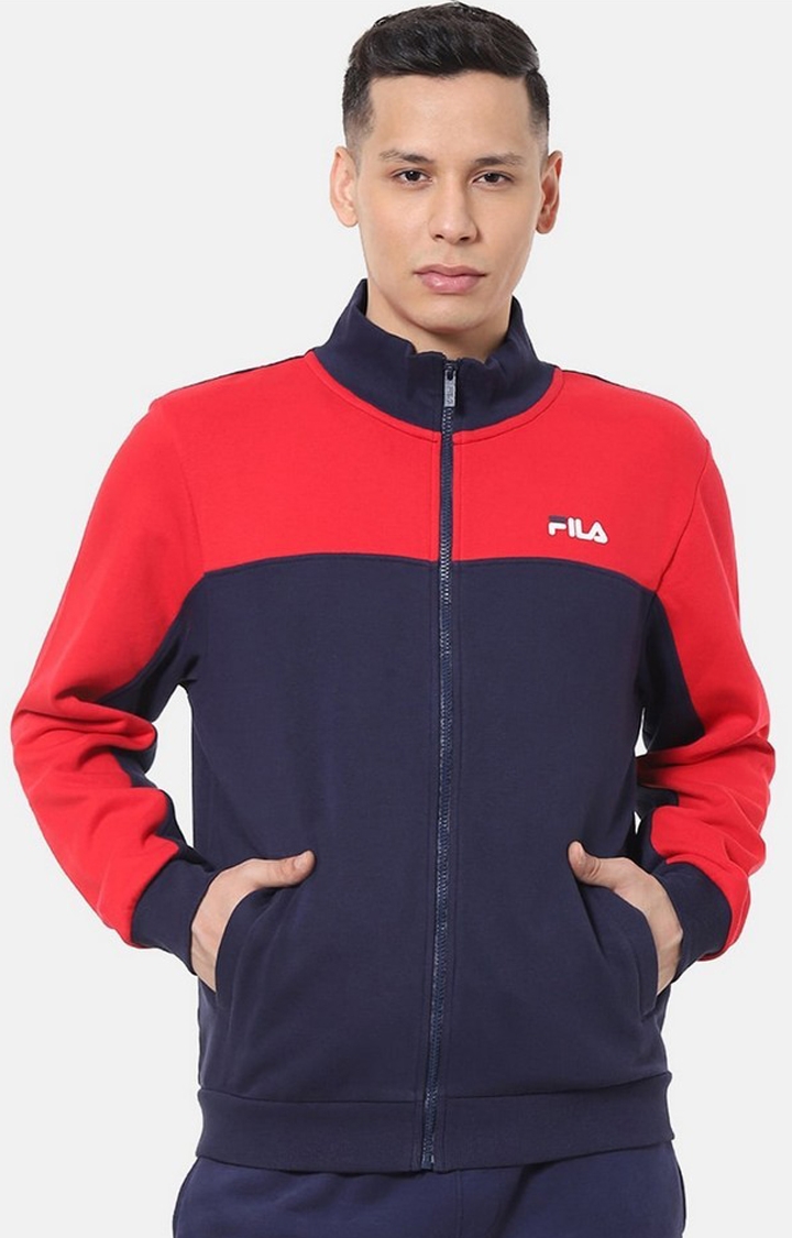 FILA | Men's Red Cotton Activewear Jackets 0