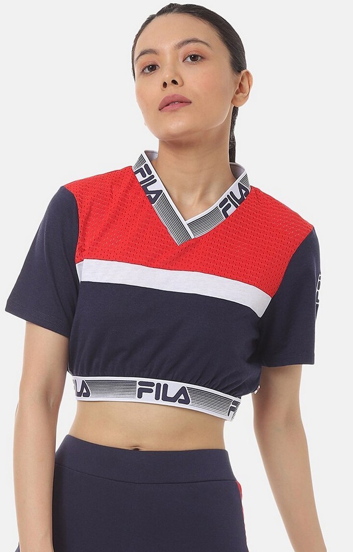 Fila blue hot sale crop top