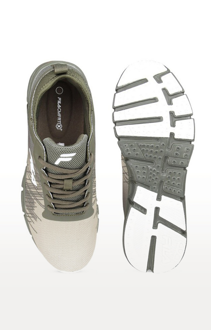 Men's Green PU Outdoor Sports Shoes