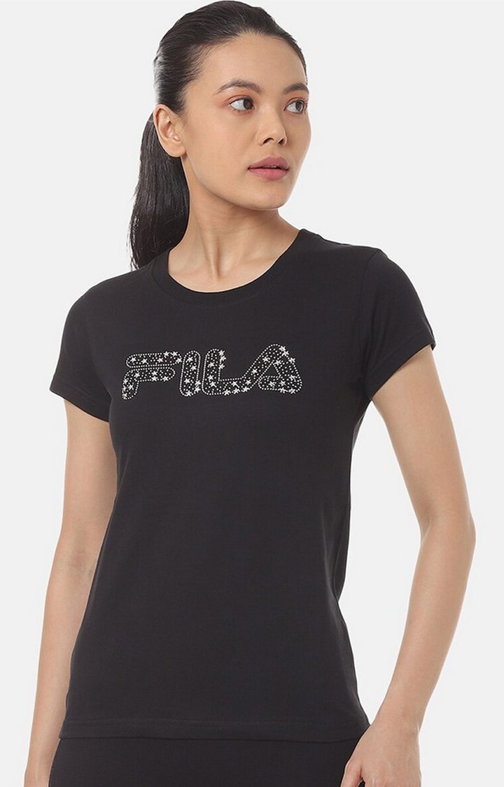 Women's Black Cotton TShirts