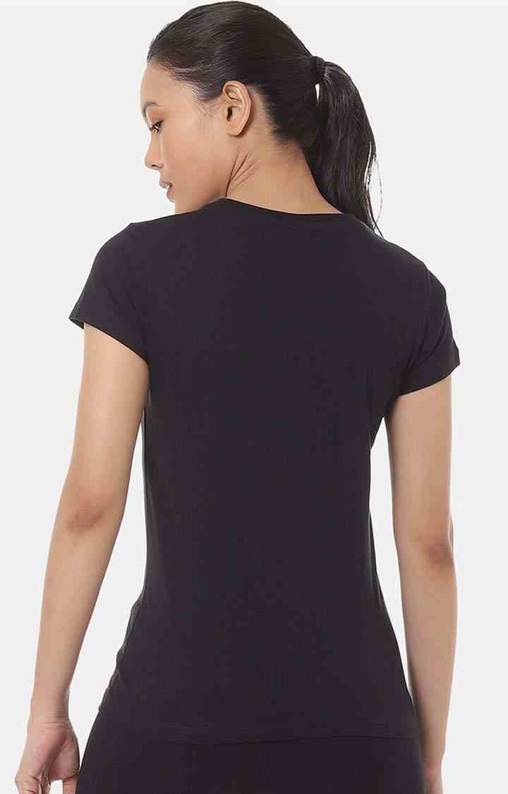 Women's Black Cotton TShirts