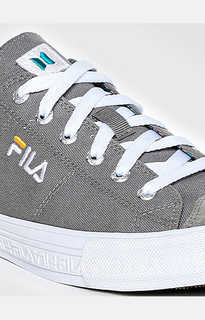 FILA | Unisex Grey PU Sneakers 4