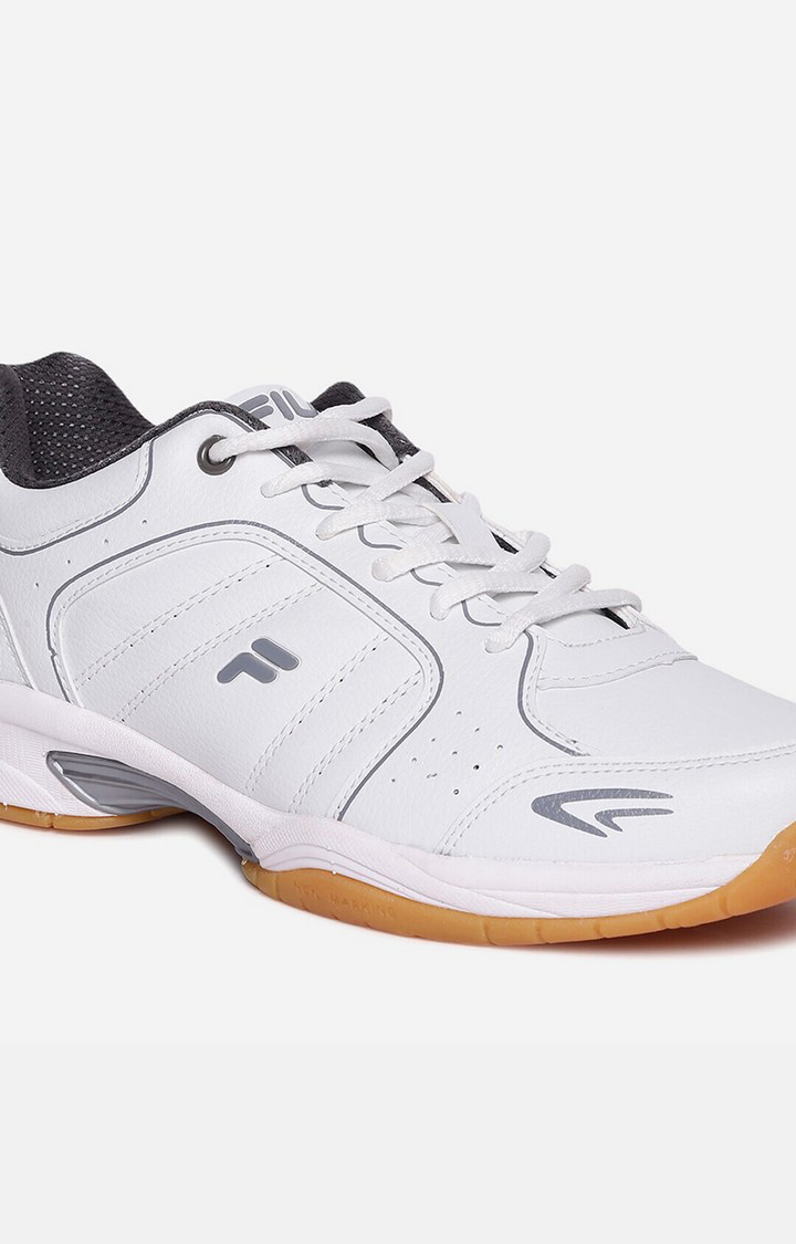 Men's White PU Outdoor Sports Shoes