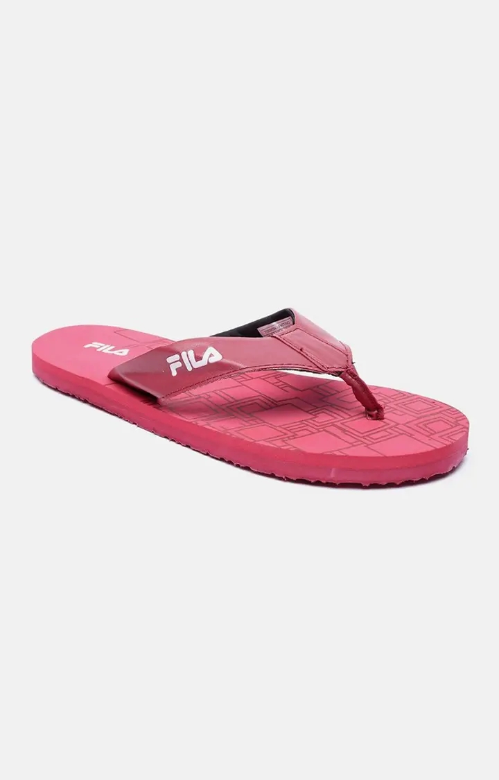 FILA | Men's Red PU Slippers 0