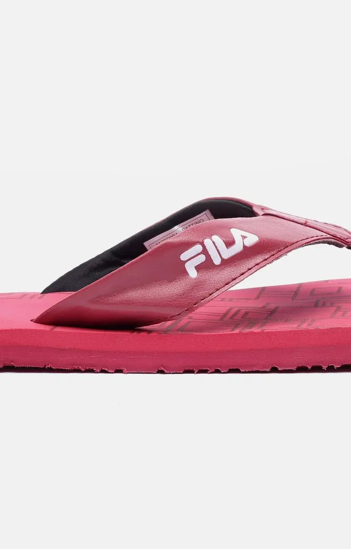 FILA | Men's Red PU Slippers 5