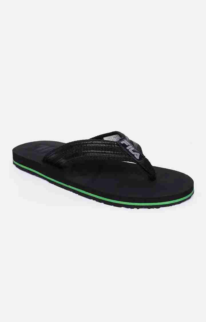 fila slippers black