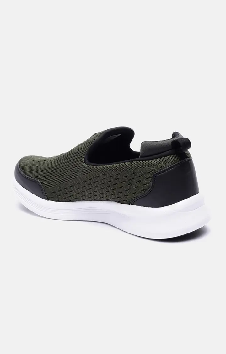 Men's Green PU Outdoor Sports Shoes