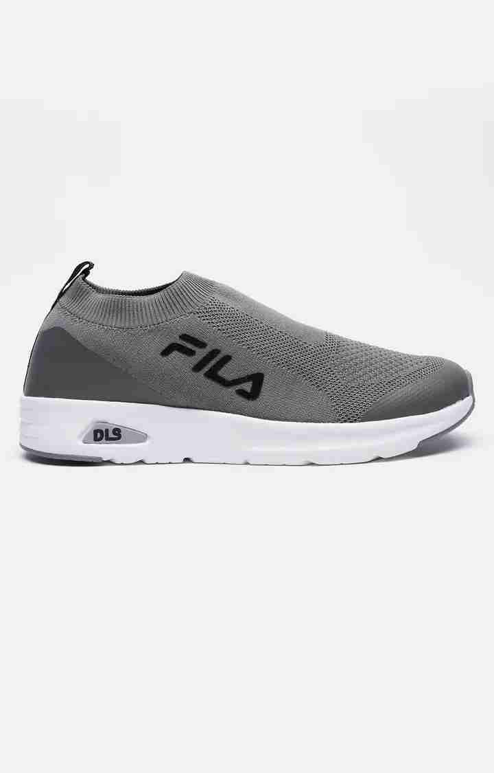 Men's Grey PU Casual Slip-ons