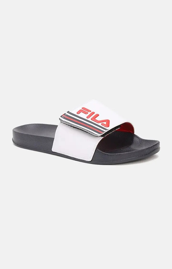 Amazon.com | FILA Men's Sleek Slide LT Sandals (Black/White/Black,  numeric_13) | Shoes