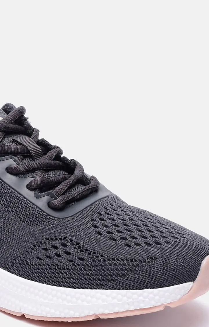 Women's Black PU Outdoor Sports Shoes