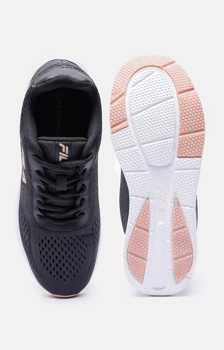 Women's Black PU Outdoor Sports Shoes
