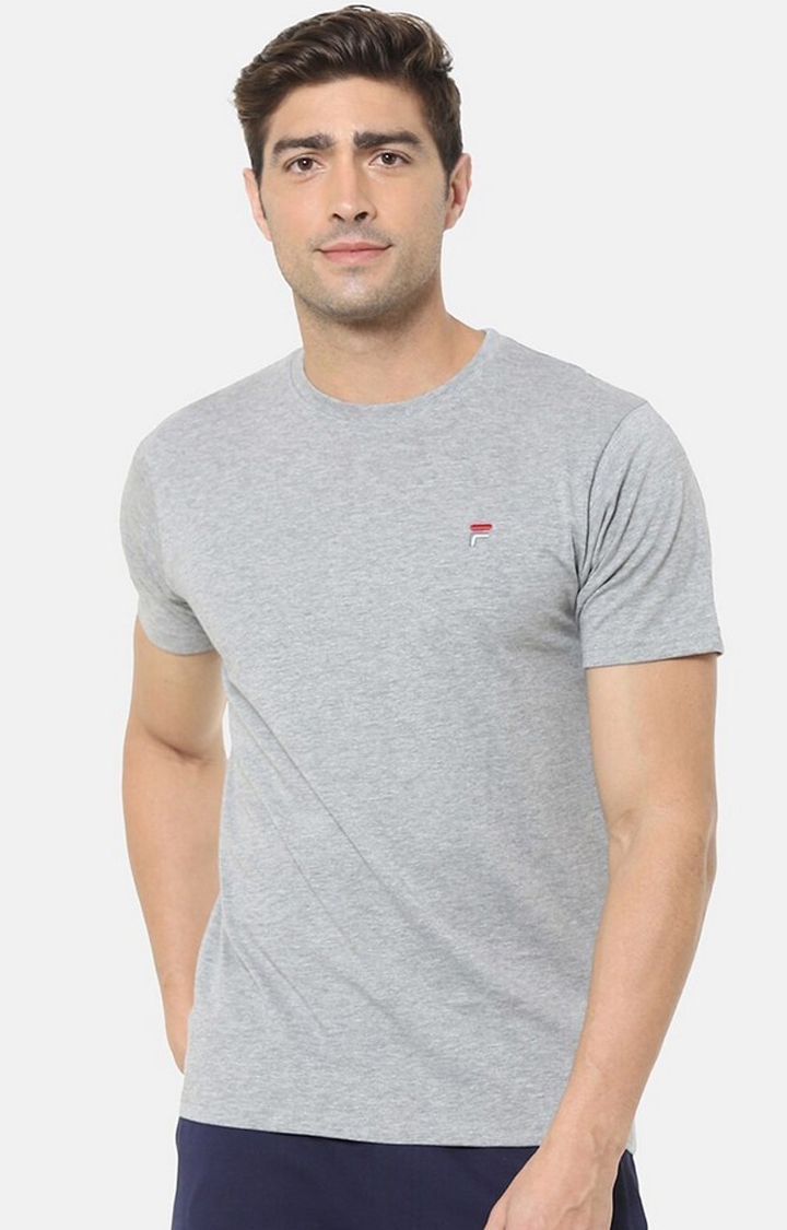 Men's Grey Cotton T-Shirts