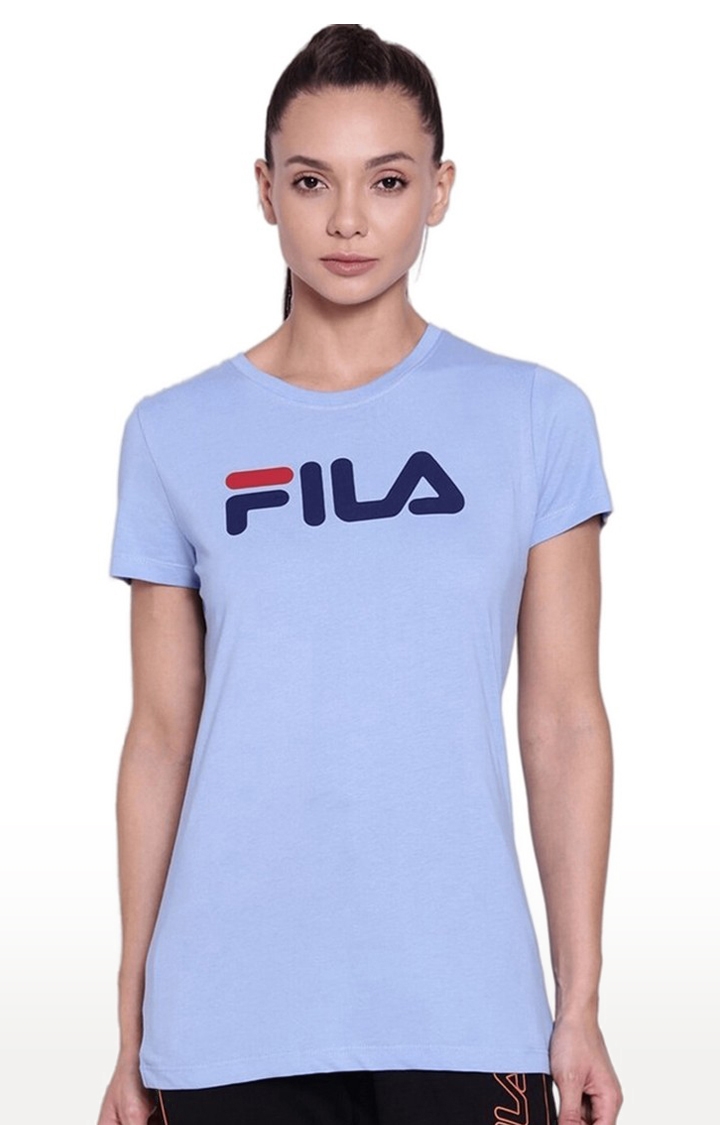 FILA | Women's Blue Cotton T-Shirts