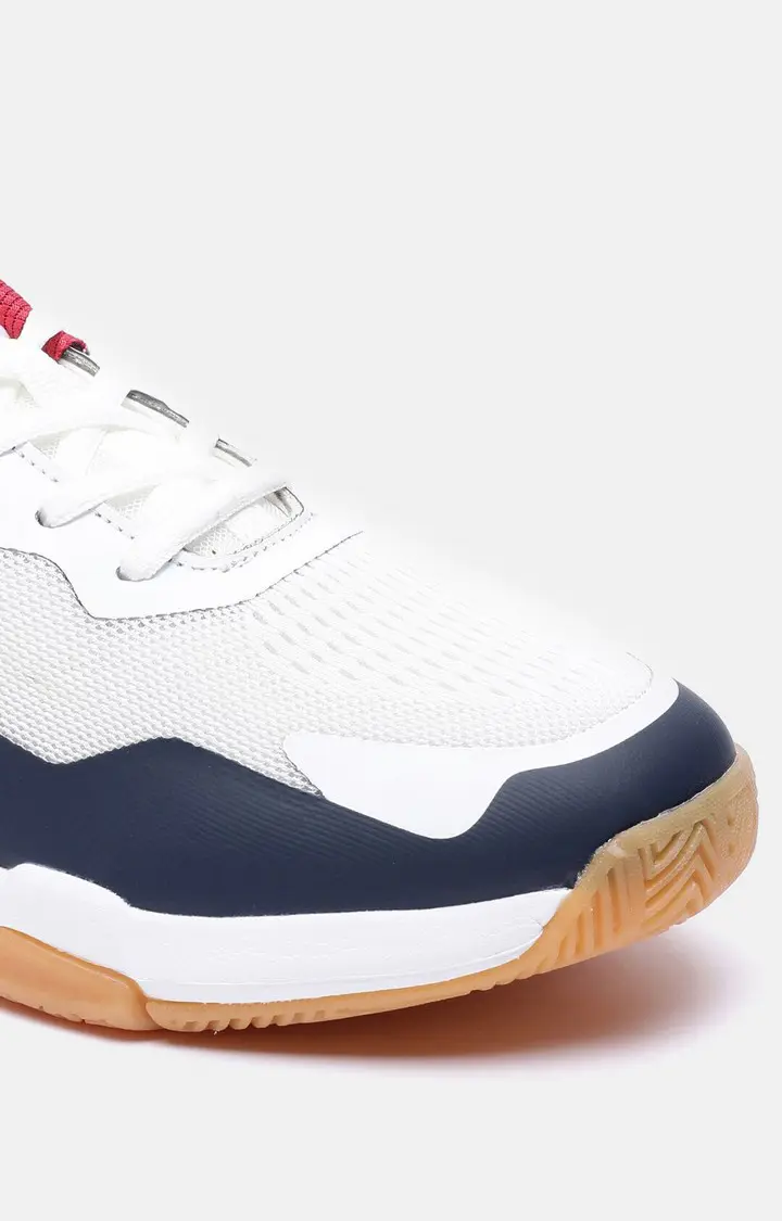 Men's White PU Outdoor Sports Shoes