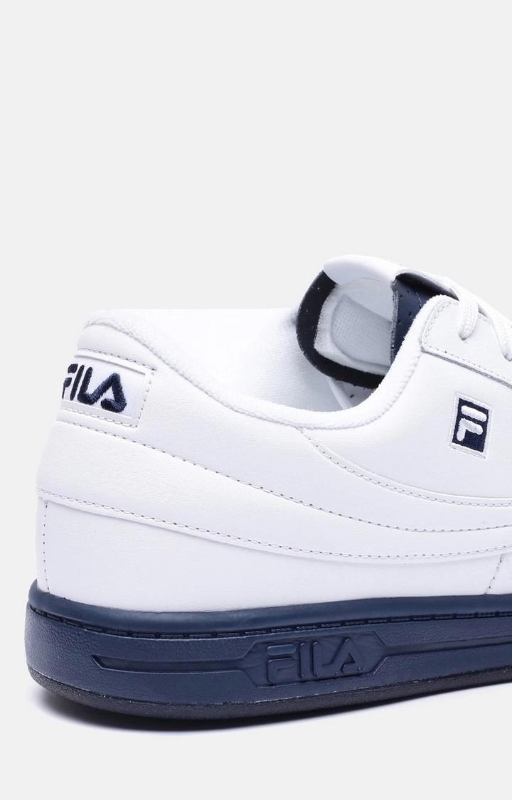 Men's White Leather Sneakers