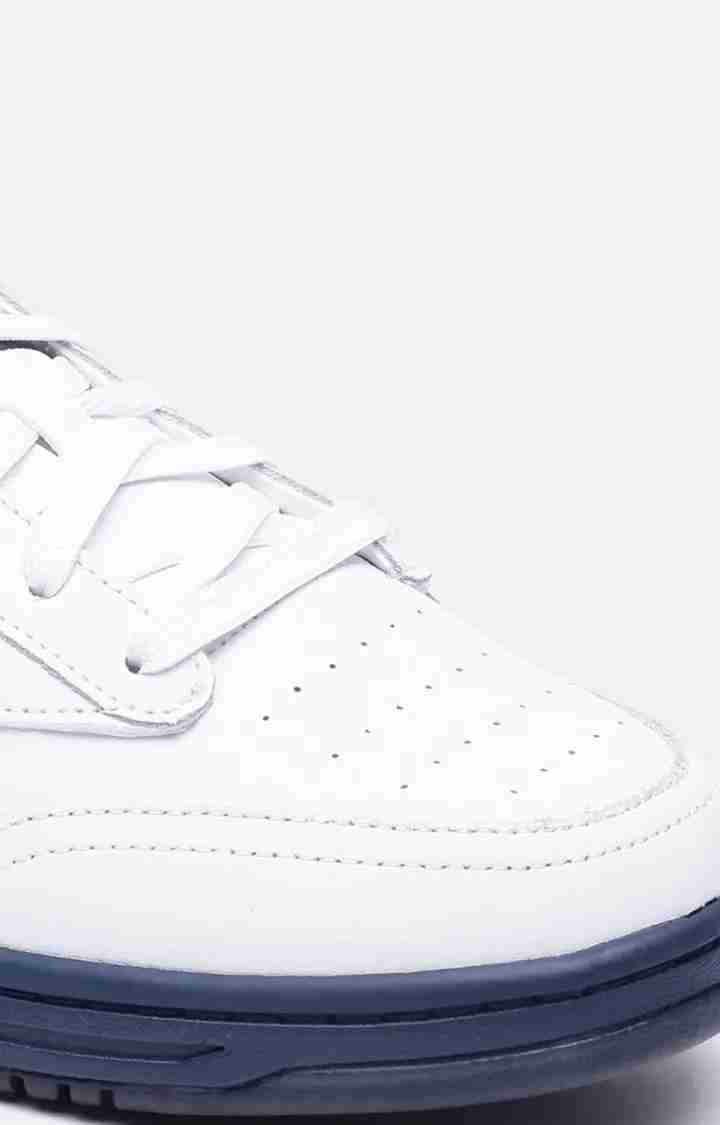 Men's White Leather Sneakers