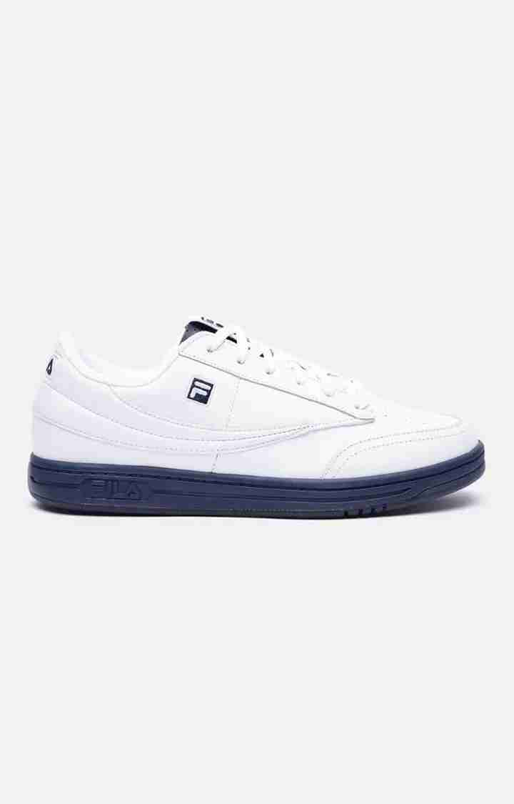 Men's White Leather Sneakers