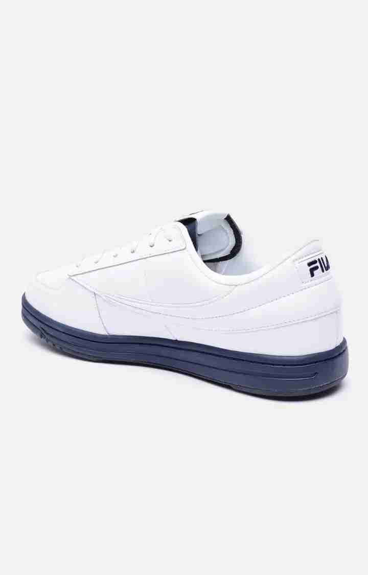 Men's White Leather Sneakers