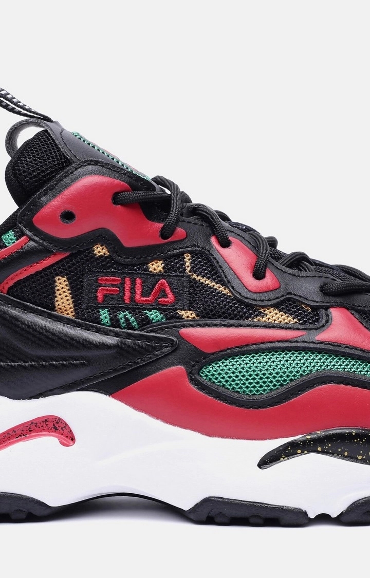 FILA | Men's Black Leather Outdoor Sports Shoes 5