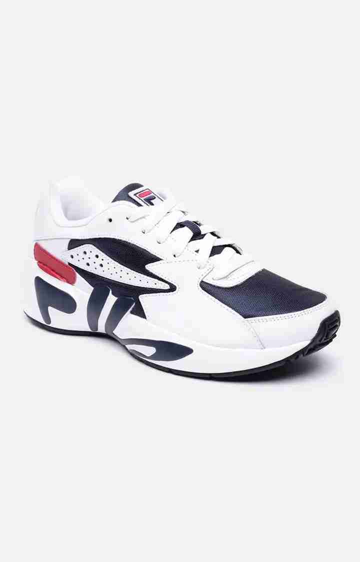 Men s White Leather Sneakers