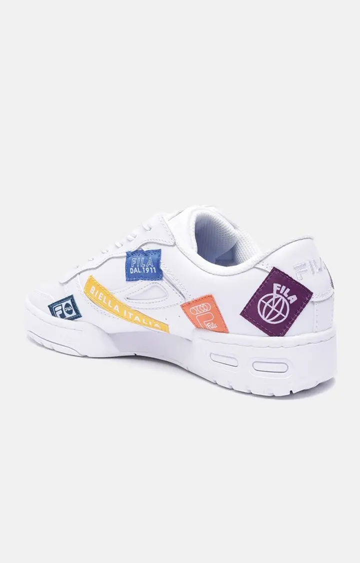 Women's White Leather Sneakers