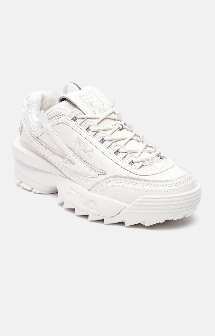 FILA | Women's White Leather Sneakers 0