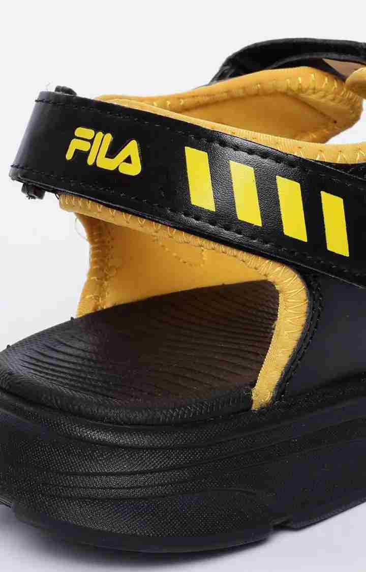 Men's Black PU Sandals