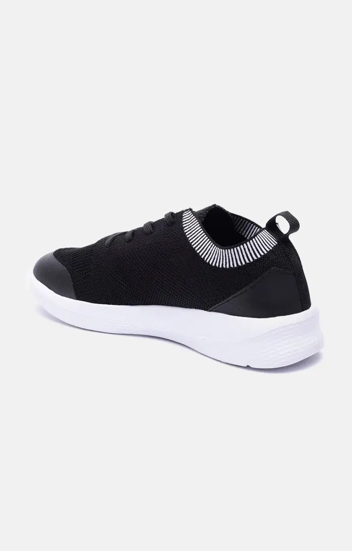 Women's Black PU Casual Lace-ups