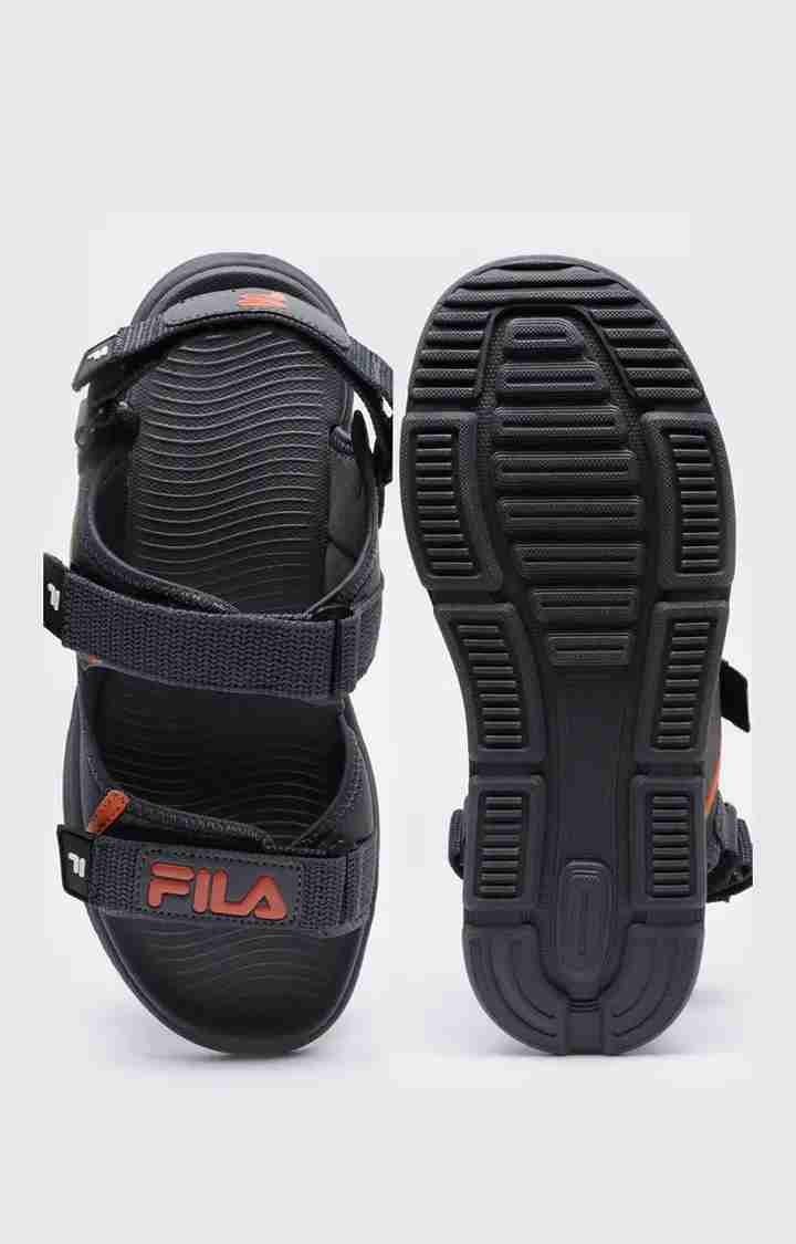 Men's Grey PU Sandals