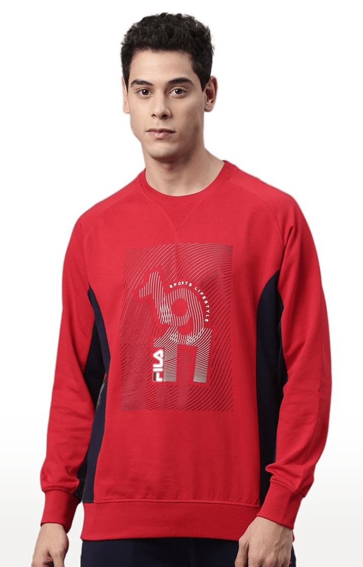 Fila sweatshirt mens red new arrivals