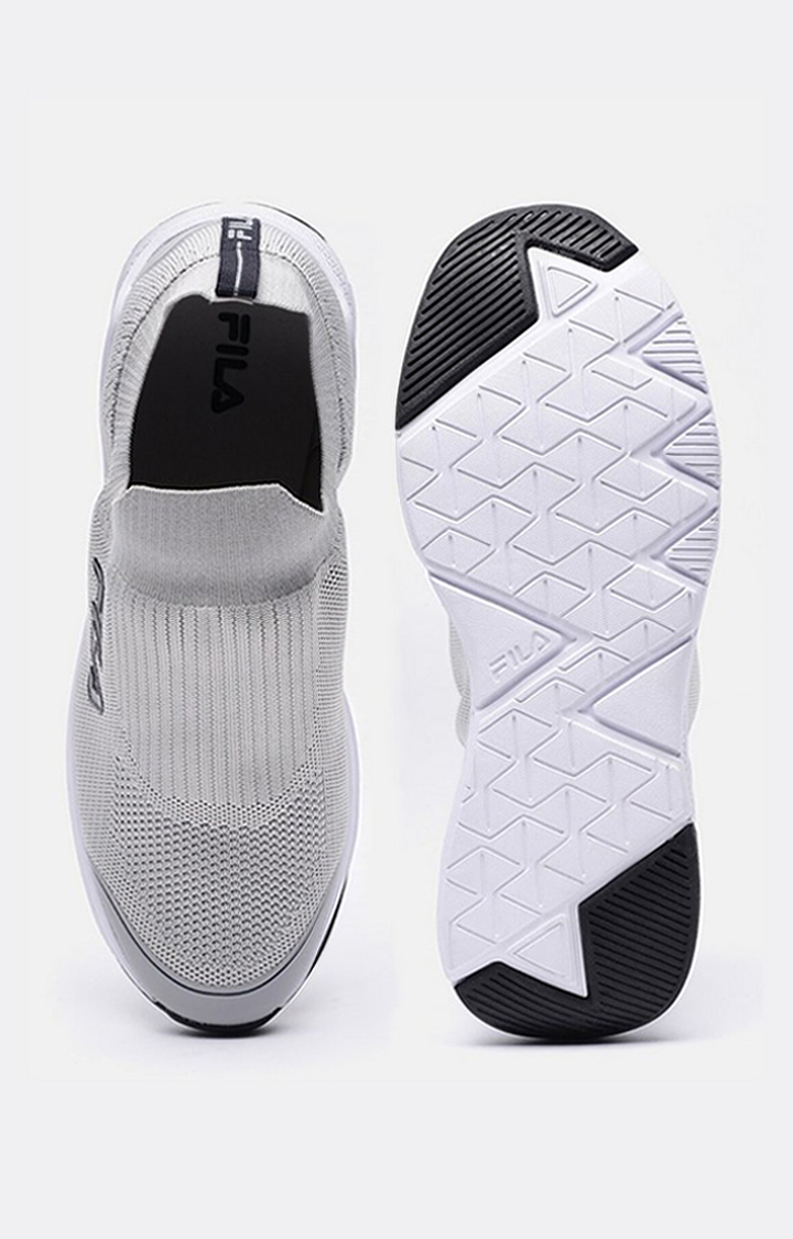 Men's Grey PU Outdoor Sports Shoes