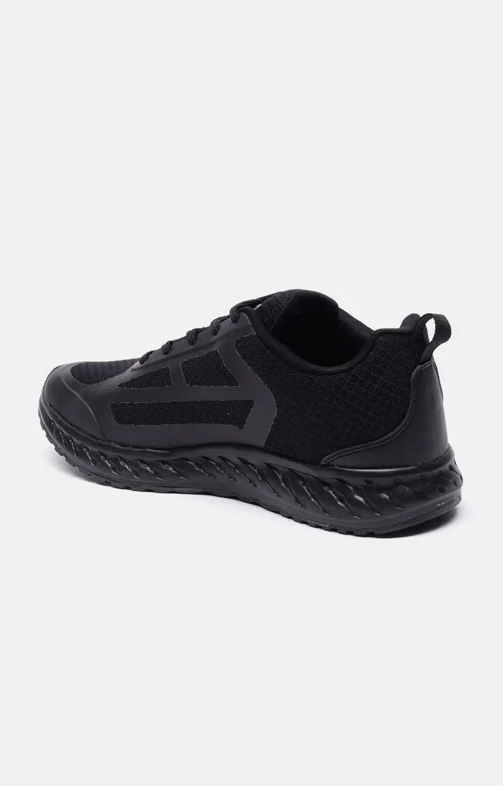 Men's Black PU Casual Lace-ups