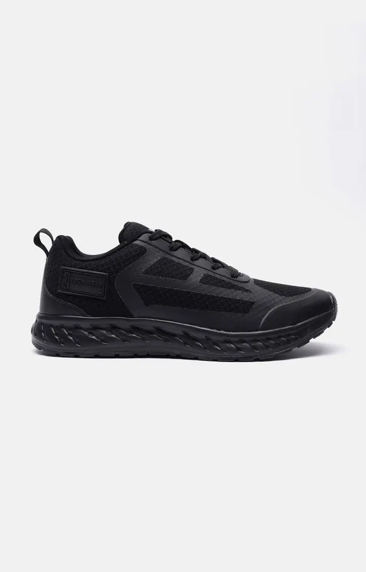 Men's Black PU Casual Lace-ups