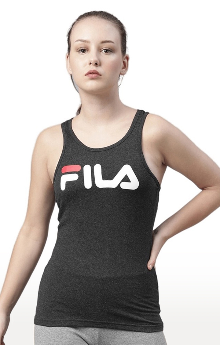 FILA | Women's Grey Cotton Tank Top