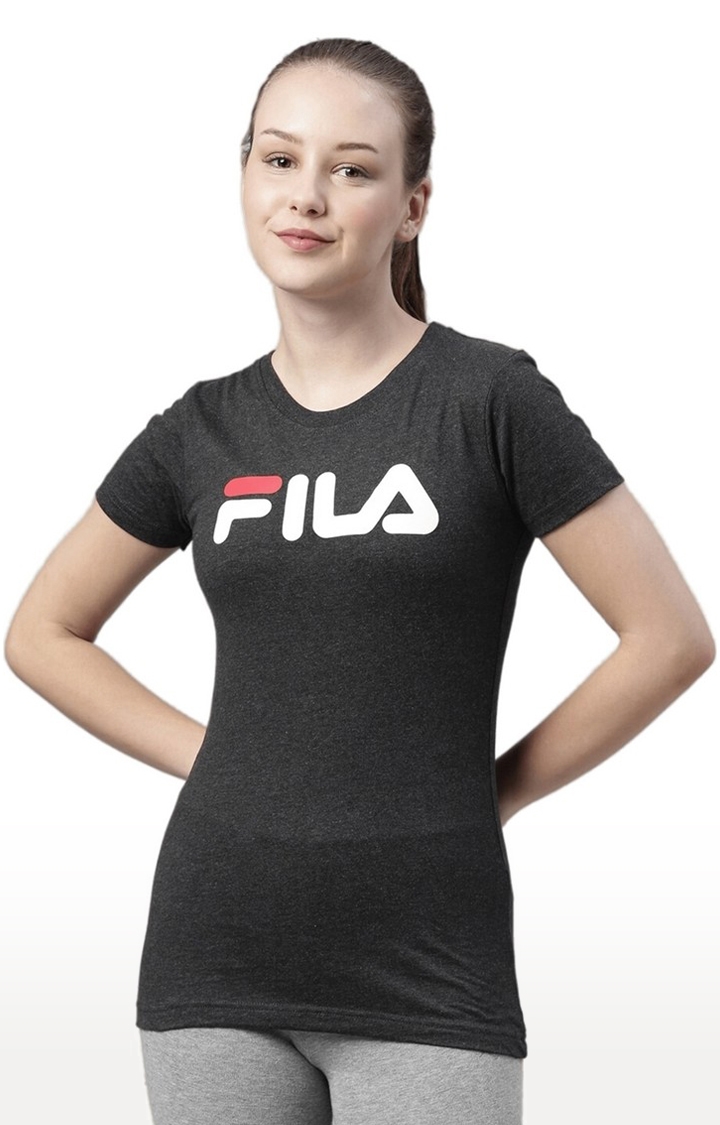 FILA | Women's Grey Cotton T-Shirts