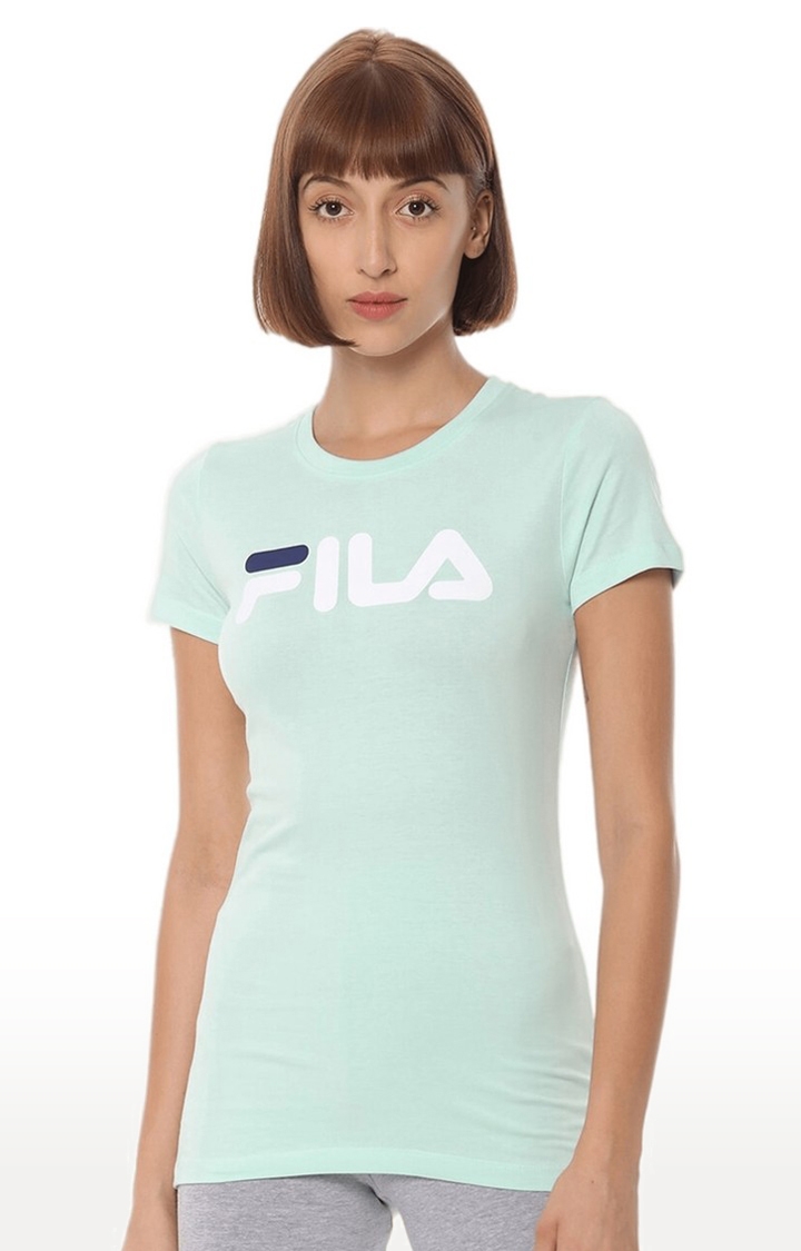 FILA | Women's Grey Cotton T-Shirts 0