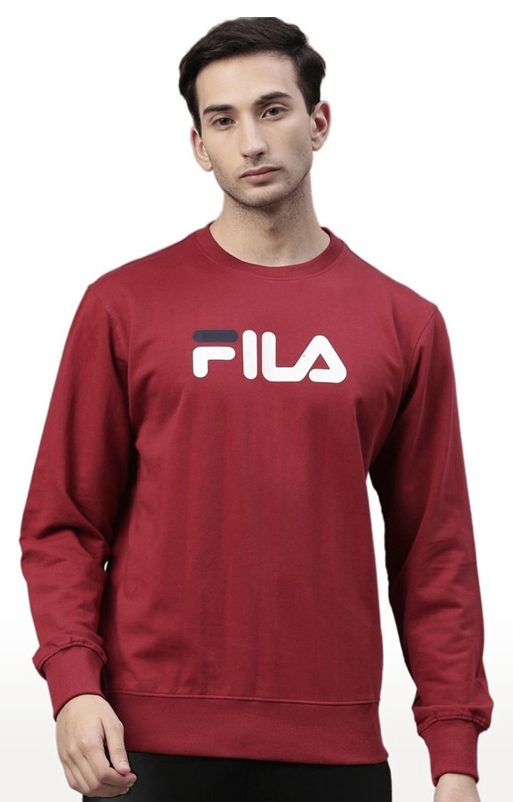 Fila sweatshirt hot sale mens brown
