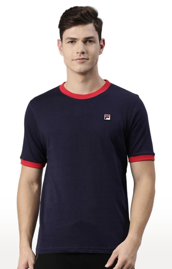 Fila shirt blue on sale
