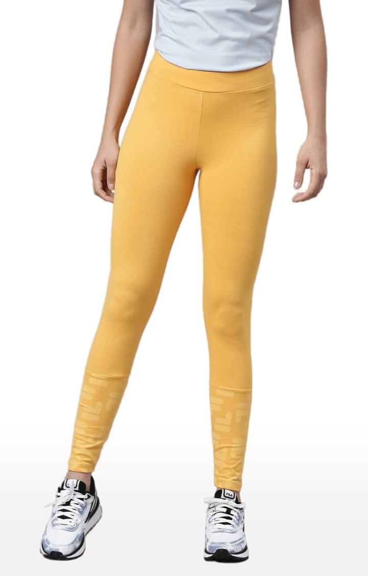 Yellow fila leggings store