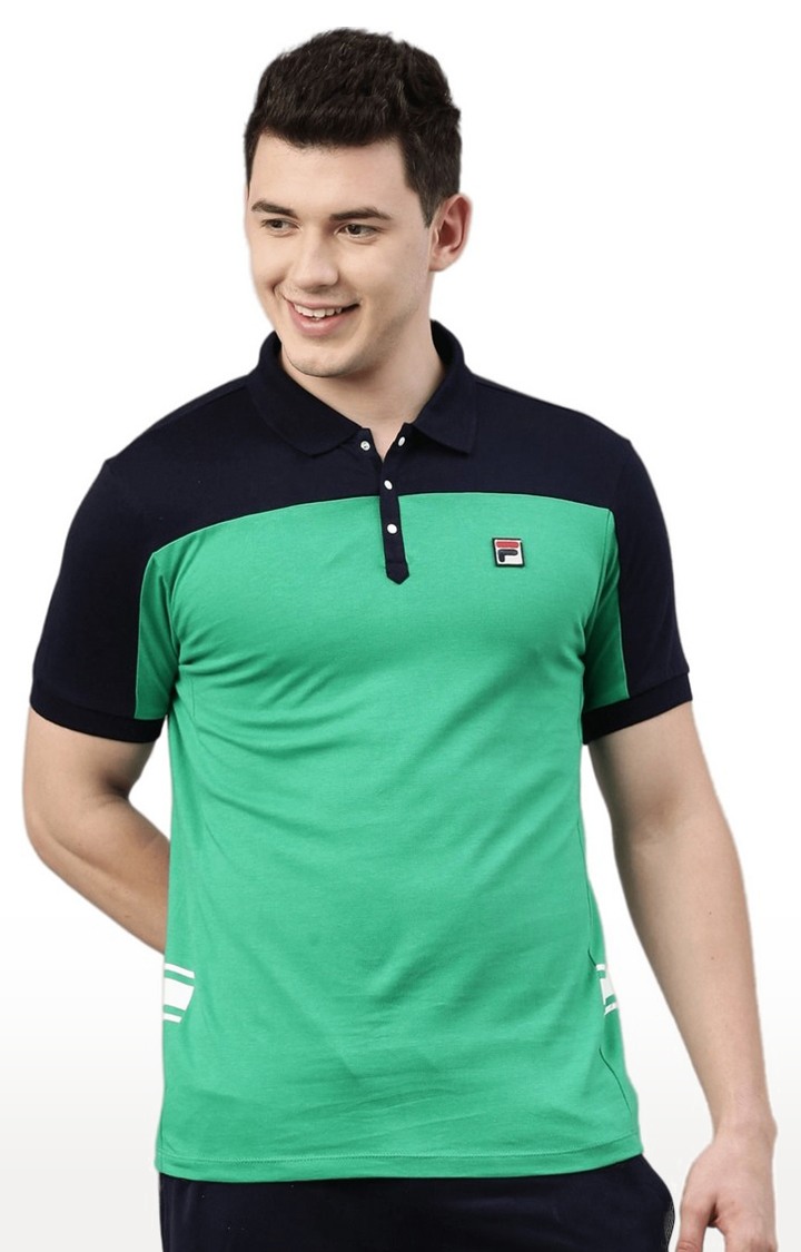 Fila collar hotsell t shirt