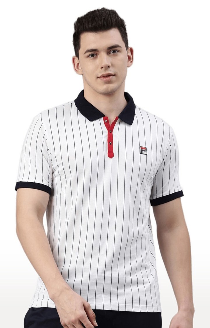 Fila white polo best sale