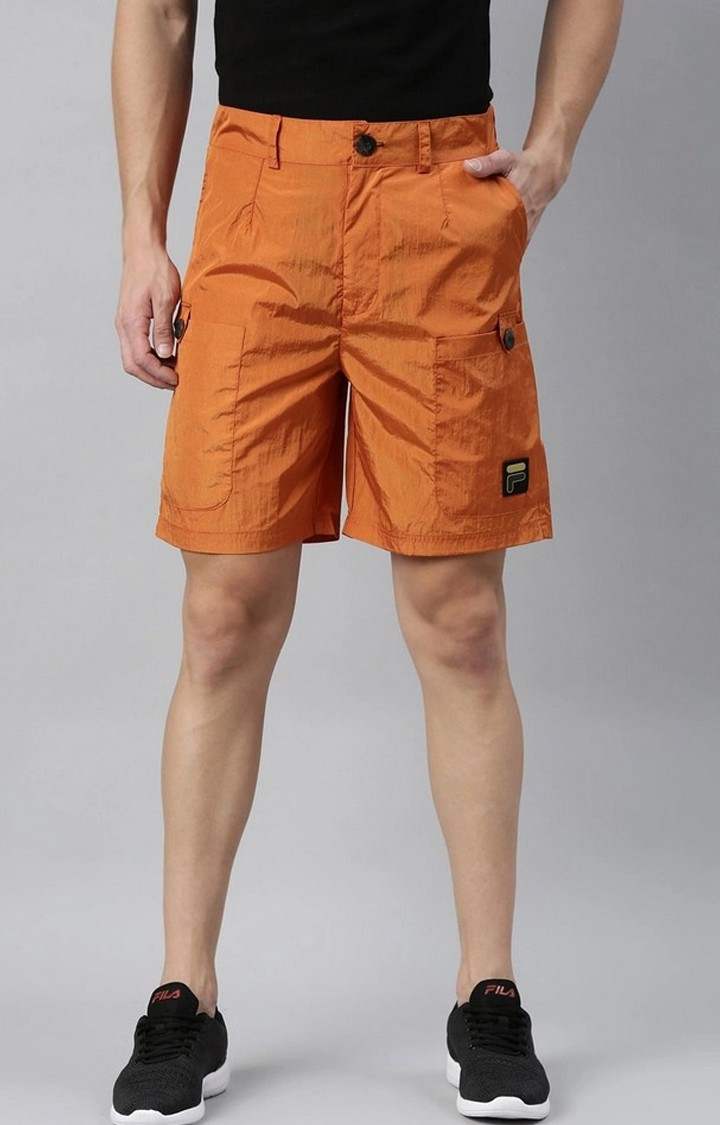 Fila shorts mens orange online