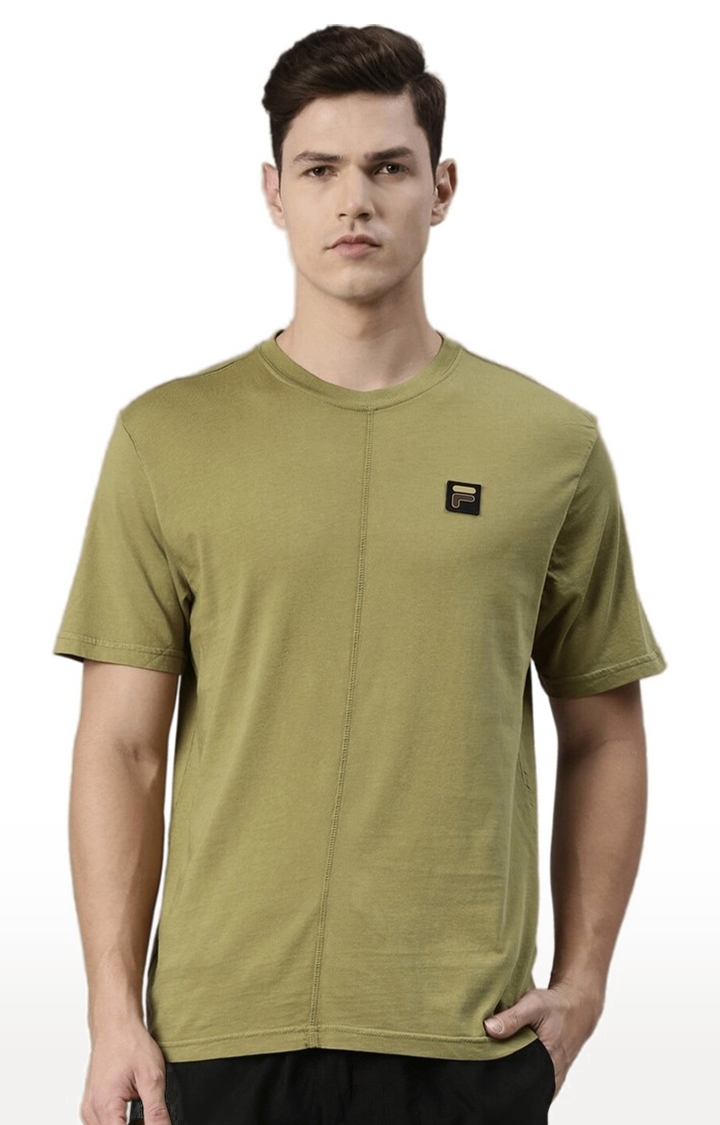 Men's Green Cotton T-Shirts