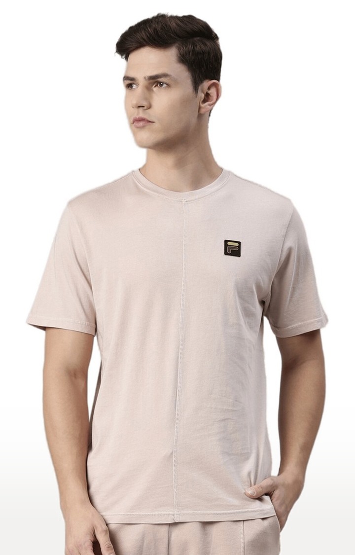 Fila t shirt mens brown sales
