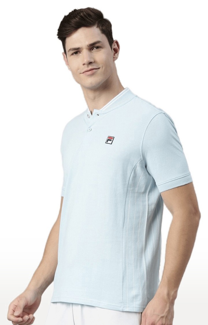 Men s Blue Cotton T Shirts