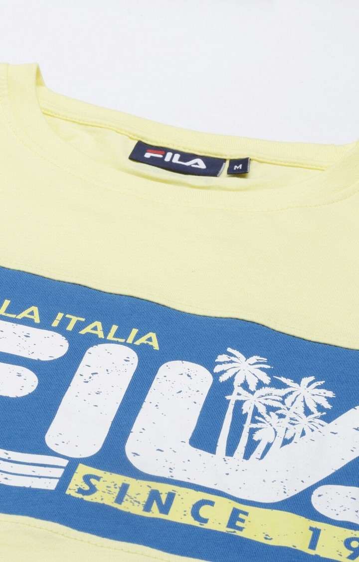 Fila t shirt discount yellow
