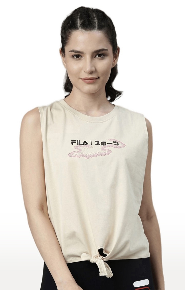 FILA | Women's Grey Cotton Tank Top 0