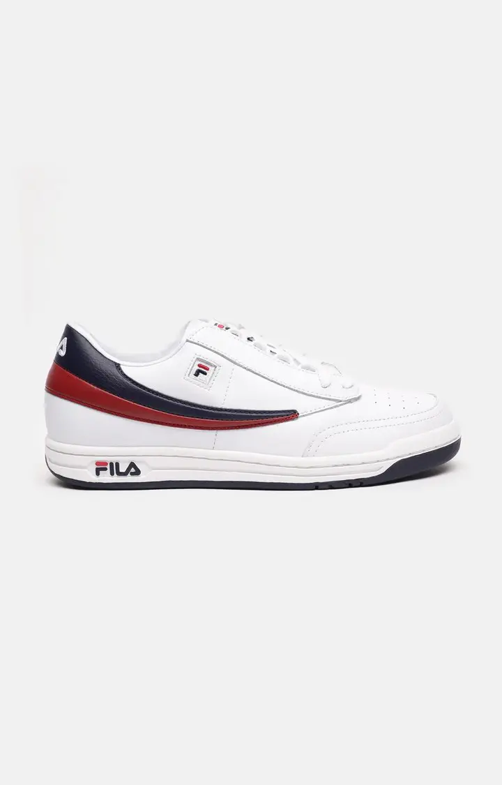 Men s White PU Sneaker