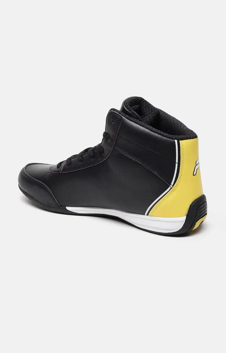 Men's Black PU Casual Lace-ups